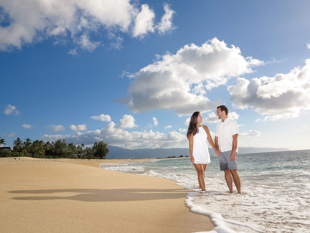 Empty Beach for Oahu Weddings