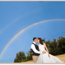 double rainbow hawaii wedding