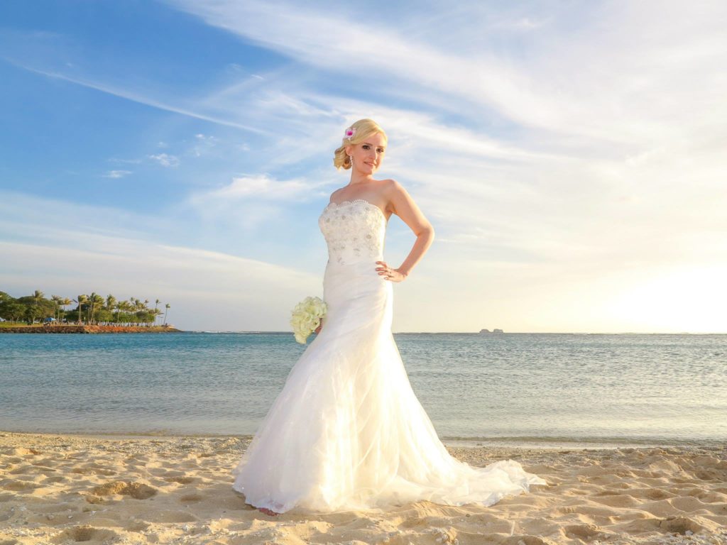 hawaiian wedding dress