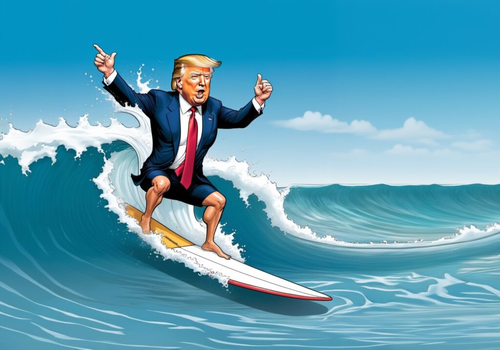 trump-surfing-1024x718 LET'S MAKE HAWAII WEDDINGS AFFORDABLE AGAIN!